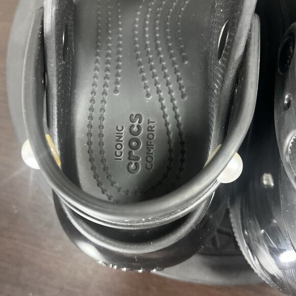 Crocs Womens Size 8 Classic Mega Crush Platform Black Slip On Comfort Sandals - Picture 7 of 10